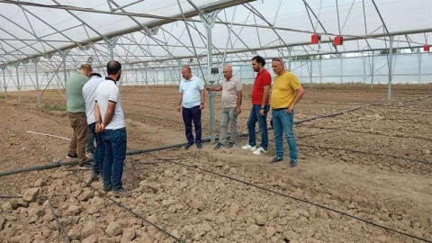 Iğdırda yapımı devam eden seralarda sona gelindi