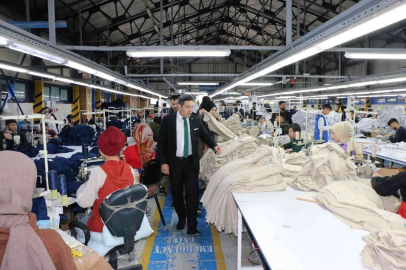 Kaymakam Özçelikten tekstil atölyesine ziyaret