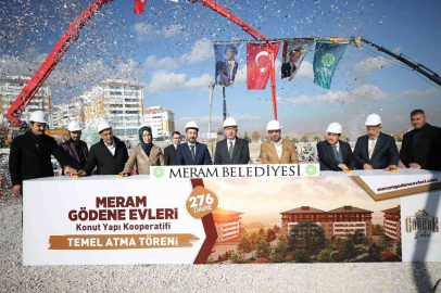 Meram Gödene Evlerinin temeli atıldı