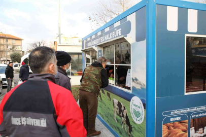 Halk büfeler vatandaşa bir yılda 4 milyon ürün ulaştırdı