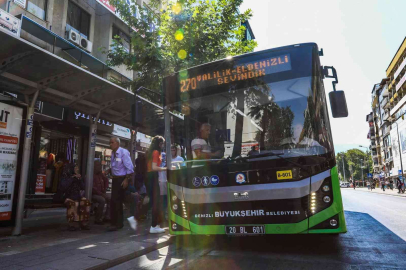 Denizlide şehir içi otobüsleri yarın ücretsiz olacak