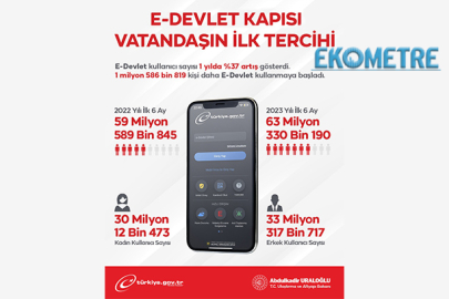 e-Devlet kapısı vatandaşın ilk tercihi